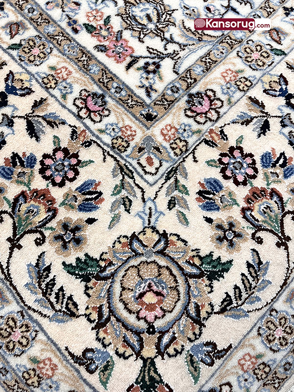Nain Carpet 300 by 200 cm White 9La