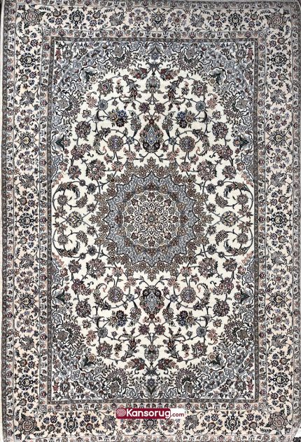 Nain Carpet 300 by 200 cm White 9La