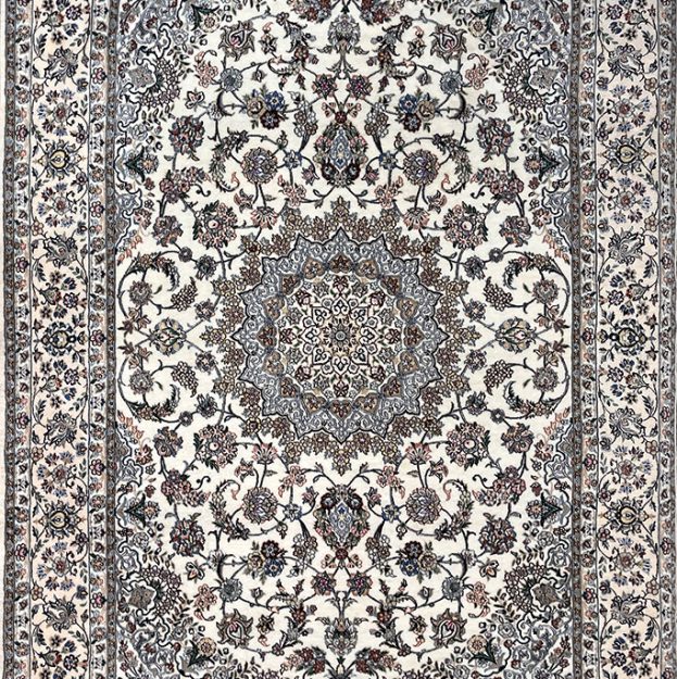 Nain Carpet 300 by 200 cm White 9La
