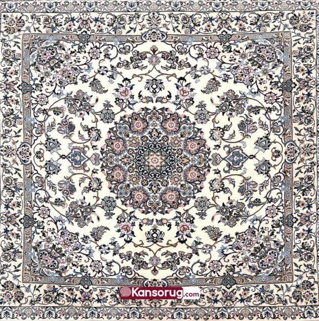 Nain Square Rug 4 Meters White 9La