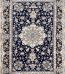 Persian Nain Carpet 300 by 200 cm Dark Blue 9La