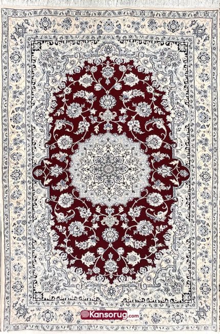 Persian Nain Rug 150 by 240 cm Red 9La