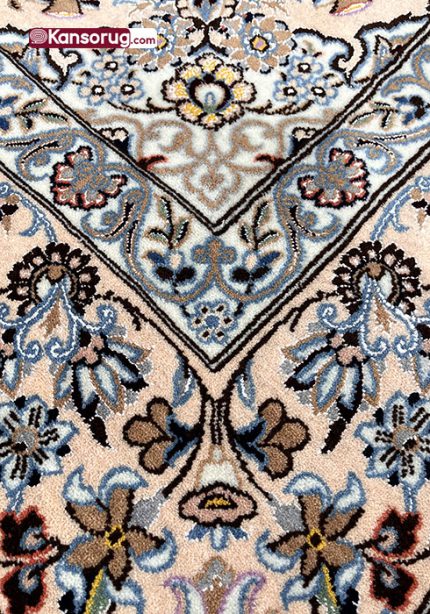 Nain Carpet 6 Meters White Rashidi Design 9La