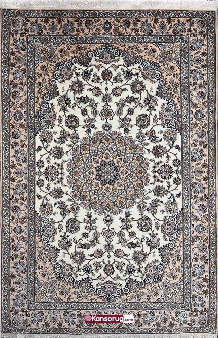 Nain Carpet 6 Meters White Rashidi Design 9La