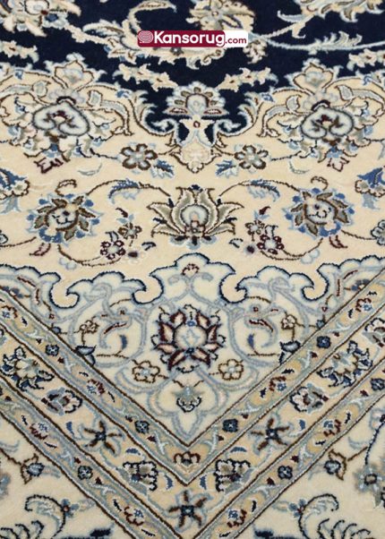 Nain Carpet 350 by 250 cm Dark Blue 9La