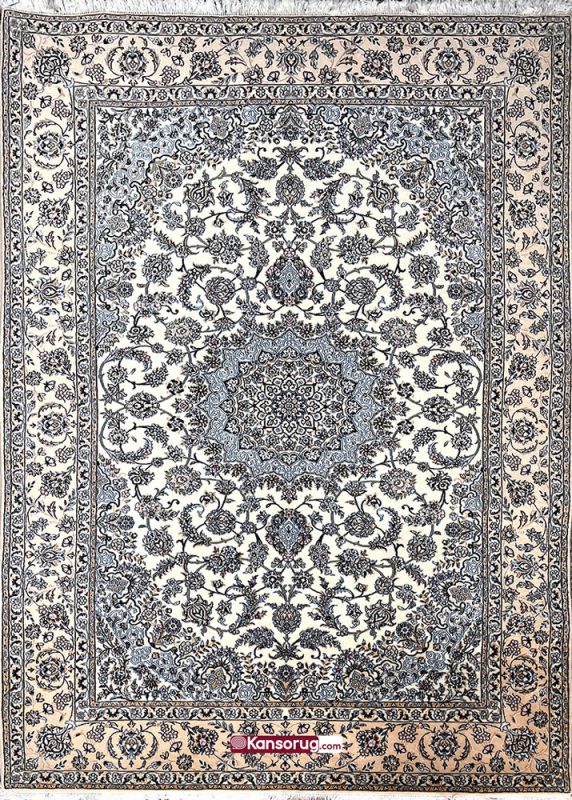 Nain Carpet 9 Meters White Akhavan Design 9 La