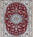 Nain Rug 100 by 150 cm Red Lachak Design 6La
