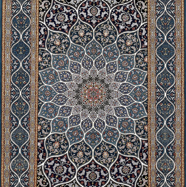 Discover the exquisite Isfahan Handmade Carpet 6 Sq Meter Dome Design, a masterpiece of Persian artistry with stunning elegance and craftsmanship