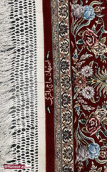 Isfahan Persian Carpet 4 sq meters Floral Bouquet Pattern